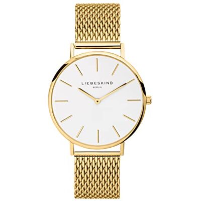 LIEBESKIND LT-0221-MQ Klocka, Guld, Vit, 38 mm LIEBESKIND LT-0221-MQ Klocka, Guld, Vit, 38 mm