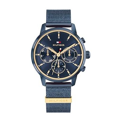 Tommy Hilfiger analog multifunktions kvarts klocka för kvinnor med blått rostfritt stålarmband 1782809 Tommy Hilfiger analog multifunktions kvarts klocka för kvinnor med blått rostfritt stålarmband 1782809