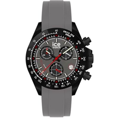 ICE-WATCH , Bewatch Iron Grey, Svart Herrklocka Med Silikonarmband, 025629 (41 Mm) ICE-WATCH , Bewatch Iron Grey, Svart Herrklocka Med Silikonarmband, 025629 (41 Mm)