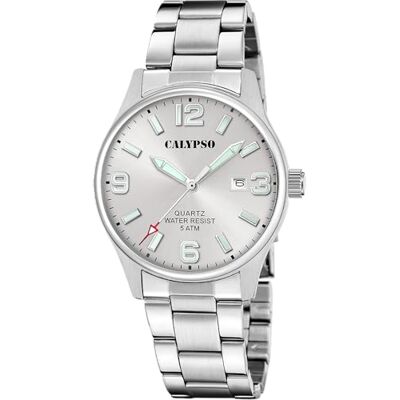 Calypso Casual Watch K5860/2, silver, armband, Silver, armband Calypso Casual Watch K5860/2, silver, armband, Silver, armband