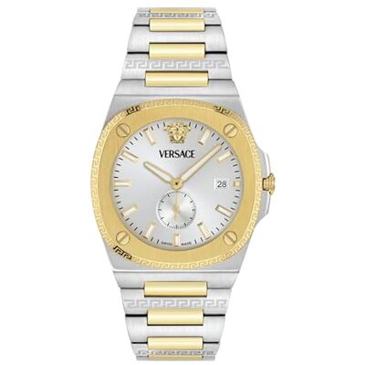 Versace Herr analog schweizisk kvartsklocka med rostfritt stål VE0V00325 Versace Herr analog schweizisk kvartsklocka med rostfritt stål VE0V00325