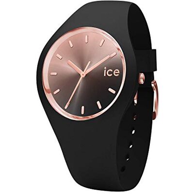 ICE-WATCH ICE sunset Black svart damklocka med silikonband 015748 (medium) ICE-WATCH ICE sunset Black svart damklocka med silikonband 015748 (medium)
