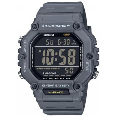 Casio Herr digital kvartsklocka med plastrem AE-1600H-8BVEF, Grå, Sport Casio Herr digital kvartsklocka med plastrem AE-1600H-8BVEF, Grå, Sport
