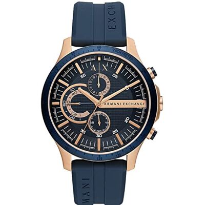 Giorgio Armani Herrar kvarts-kronograf klocka med armband AX2440, rosguld, One Size, AX2440 Giorgio Armani Herrar kvarts-kronograf klocka med armband AX2440, rosguld, One Size, AX2440