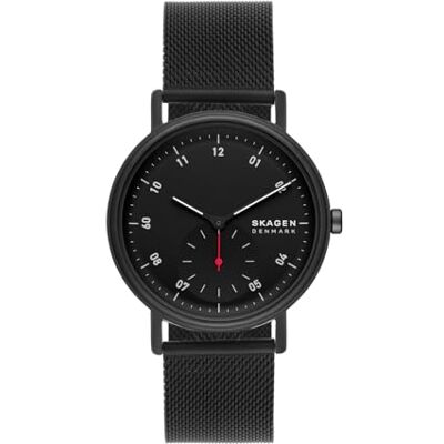Skagen Kuppel Watch for Men, Quartz Sub dial three hand movement with Stainless steel or Leather Strap Skagen Kuppel Watch for Men, Quartz Sub dial three hand movement with Stainless steel or Leather Strap