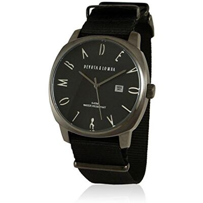 Devota&Lomba armbandsur analog DL008MSPBK-01BLACK Devota&Lomba armbandsur analog DL008MSPBK-01BLACK