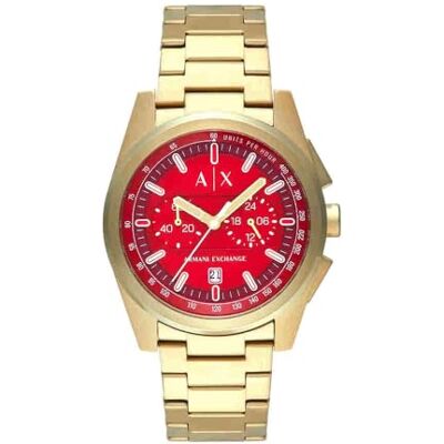 Giorgio Armani Watch For Men, Quartz Chronograph Movement and 42mm Case Size with Stainless steel strap Giorgio Armani Watch For Men, Quartz Chronograph Movement and 42mm Case Size with Stainless steel strap