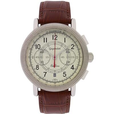 Gigandet Flygarklocka 6VNAG19NE/001, Beige, Rem Gigandet Flygarklocka 6VNAG19NE/001, Beige, Rem