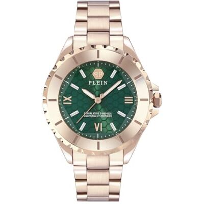Philipp Plein damklocka analog kvarts plein Heaven rostfritt stål, Roséguld, Armband Philipp Plein damklocka analog kvarts plein Heaven rostfritt stål, Roséguld, Armband