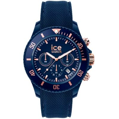 ICE-WATCH ICE chrono Blue rose-gold Blå herrklocka med silikonband Chrono 020621 (Large) ICE-WATCH ICE chrono Blue rose-gold Blå herrklocka med silikonband Chrono 020621 (Large)