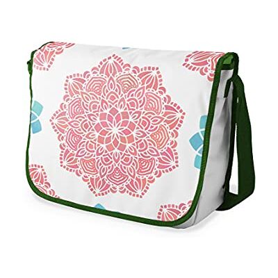 Bonamaison Digitalt tryckta Messenger-skolväskor med Kaki Band för flickor och pojkar, axelväskor för studenter, tillbaka till skolan, Storlek: 29x36 Cm, Flerfärgad, messenger skolväskor för flickor Bonamaison Digitalt tryckta Messenger-skolväskor med Kaki Band för flickor och pojkar, axelväskor för studenter, tillbaka till skolan, Storlek: 29x36 Cm, Flerfärgad, messenger skolväskor för flickor