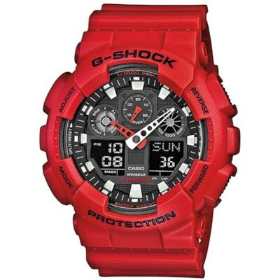Casio G-Shock Herren Harz Uhrenarmband GA-100B-4AER Casio G-Shock Herren Harz Uhrenarmband GA-100B-4AER