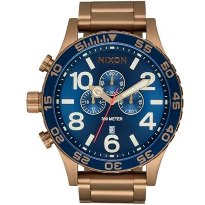 Nixon Analog klocka för män med armband i rostfritt stål A1389-5301-00 Nixon Analog klocka för män med armband i rostfritt stål A1389-5301-00