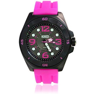 Munich Kvarts Vuxen Unisex Analog Klocka med rem i silikon MU+112.5A, armband Munich Kvarts Vuxen Unisex Analog Klocka med rem i silikon MU+112.5A, armband