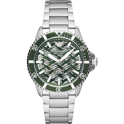Giorgio Armani Klocka för män, Automatisk trehandsrörelse och 42mm boettstorlek med rostfritt stål eller silikonband Giorgio Armani Klocka för män, Automatisk trehandsrörelse och 42mm boettstorlek med rostfritt stål eller silikonband
