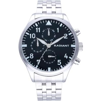 Radiant Caiman analog kvartsklocka för män med rostfritt stål armband RA612701, SILVER, Modern Radiant Caiman analog kvartsklocka för män med rostfritt stål armband RA612701, SILVER, Modern