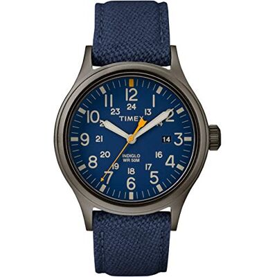 Timex Män analog kvartsklocka med läderrem TW2R46200, Rem Timex Män analog kvartsklocka med läderrem TW2R46200, Rem