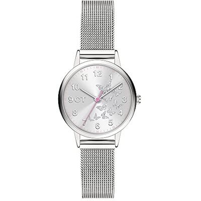 Cool Time flick barn armbandsur, Butterfly Dial (silver Mesh) Cool Time flick barn armbandsur, Butterfly Dial (silver Mesh)