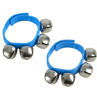 A-Star Wrist Jingle Sleigh Bells med nylonrem Par Blå A-Star Wrist Jingle Sleigh Bells med nylonrem Par Blå