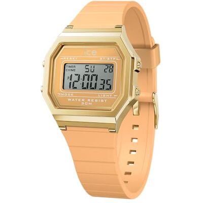 ICE-WATCH ICE digit retro Peach skin Beige damklocka med plastarmband 022057 (Small) ICE-WATCH ICE digit retro Peach skin Beige damklocka med plastarmband 022057 (Small)