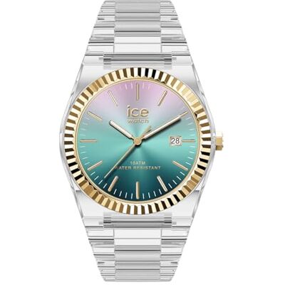 ICE-WATCH , Ice Power Pw1 Clear Sunset Verdigris, Transparent Damklocka Med Plastarmband, 024772, Small ICE-WATCH , Ice Power Pw1 Clear Sunset Verdigris, Transparent Damklocka Med Plastarmband, 024772, Small