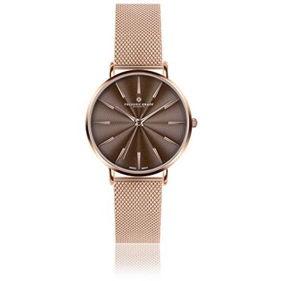 Frederic Graff 'Monte Rosa' dam kvartsur, roséguld, armband Frederic Graff 'Monte Rosa' dam kvartsur, roséguld, armband