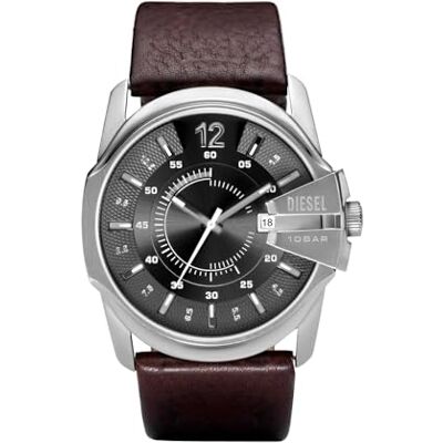 Diesel Master Chief Series Watch for Men, three hand date movement with Stainless steel or Leather strap Diesel Master Chief Series Watch for Men, three hand date movement with Stainless steel or Leather strap