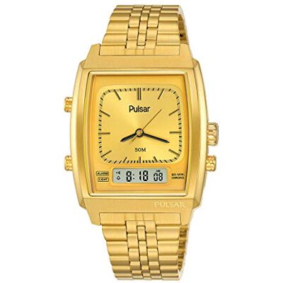 Pulsar herr analog digital kvarts klocka med rostfritt stål armband 8431242963846 Pulsar herr analog digital kvarts klocka med rostfritt stål armband 8431242963846