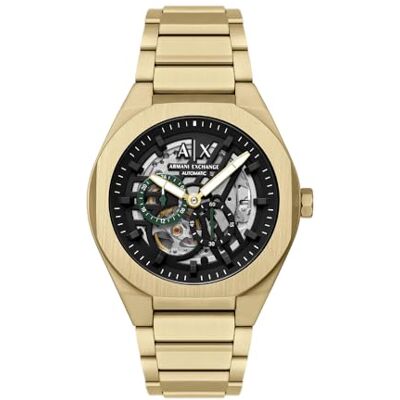 Giorgio Armani 44 mm guldton klocka i rostfritt stål, AX4194 Giorgio Armani 44 mm guldton klocka i rostfritt stål, AX4194