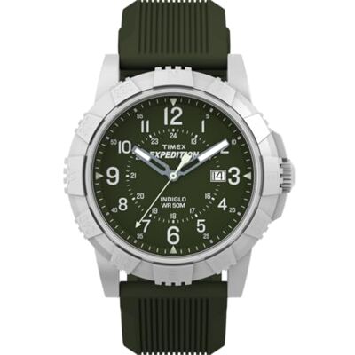 Timex Expedition Ridge Tw4B32100 Klocka, Herr, 43 Mm, Grönt Silikonarmband, Grön Urtavla Timex Expedition Ridge Tw4B32100 Klocka, Herr, 43 Mm, Grönt Silikonarmband, Grön Urtavla