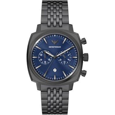 Giorgio Armani herr 40 mm pistolmetall rostfritt stål klocka, AR11726 Giorgio Armani herr 40 mm pistolmetall rostfritt stål klocka, AR11726