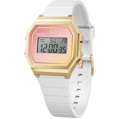 ICE-WATCH ICE digit retro White Dreamscape Vit damklocka med plastarmband 022716 (Small) ICE-WATCH ICE digit retro White Dreamscape Vit damklocka med plastarmband 022716 (Small)