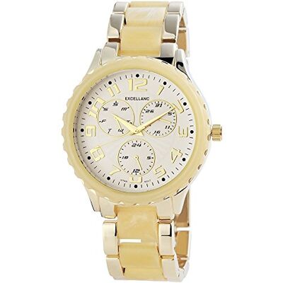 Excellanc Armbandsur för kvinnor XL analog kvarts olika material 152802500019 Excellanc Armbandsur för kvinnor XL analog kvarts olika material 152802500019