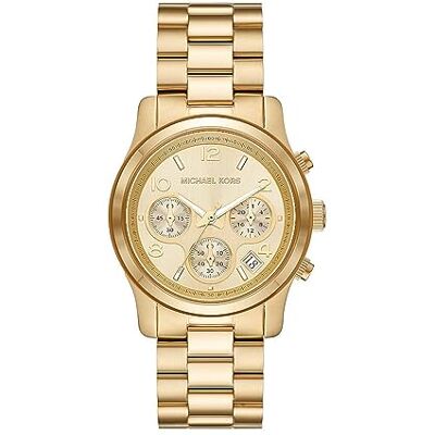 Michael Kors Runway Watch for Women, Quartz Chronograph movement with Stainless steel or acetate strap Michael Kors Runway Watch for Women, Quartz Chronograph movement with Stainless steel or acetate strap