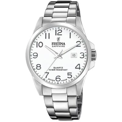 Festina Analog kvartsklocka för män med rostfritt stål armband F20024/1 Festina Analog kvartsklocka för män med rostfritt stål armband F20024/1