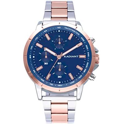 Radiant – Mauricio Collection – analog och automatisk klocka – armbandsur för män – armbandsklocka i guld med rem i rostfritt stål – storlek 44 mm – 5 ATM, flerfärgad, armband, Flerfärgad, Armband Radiant – Mauricio Collection – analog och automatisk klocka – armbandsur för män – armbandsklocka i guld med rem i rostfritt stål – storlek 44 mm – 5 ATM, flerfärgad, armband, Flerfärgad, Armband