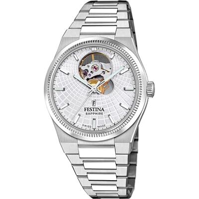 Festina Swiss tillverkad dam automatisk stålklocka med armband F20054/1 Festina Swiss tillverkad dam automatisk stålklocka med armband F20054/1