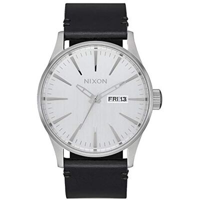 Nixon herr analog kvartsklocka med läderarmband A105-2871-00 Nixon herr analog kvartsklocka med läderarmband A105-2871-00