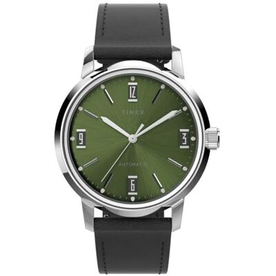 Timex Automatic Watch TW2V44500, Grön/svart, Standard, TW2V44600 Timex Automatic Watch TW2V44500, Grön/svart, Standard, TW2V44600