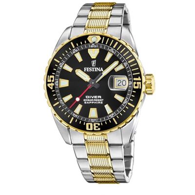 Festina dykarklocka F20706/3, Svart, armband Festina dykarklocka F20706/3, Svart, armband