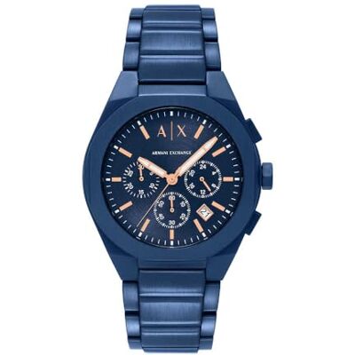 Giorgio Armani Watch For Men, Quartz Chronograph Movement and 42mm Case Size with Stainless steel strap Giorgio Armani Watch For Men, Quartz Chronograph Movement and 42mm Case Size with Stainless steel strap