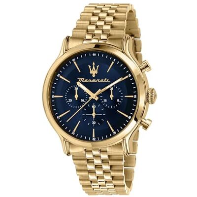 Maserati Epoca herrklocka begränsad upplaga, kronograf, kvartsur R8873618031, Guld, 42mm, Kronograf, kvartsur Maserati Epoca herrklocka begränsad upplaga, kronograf, kvartsur R8873618031, Guld, 42mm, Kronograf, kvartsur