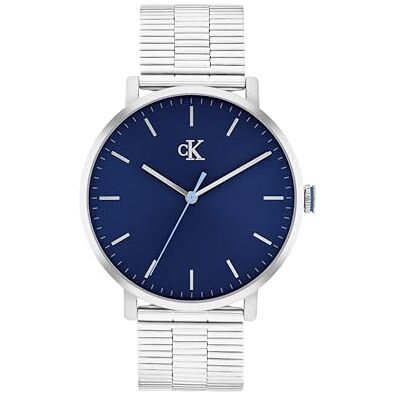 Calvin trehandskvarts urverk CK REAL kollektion med armband i rostfritt stål Calvin trehandskvarts urverk CK REAL kollektion med armband i rostfritt stål