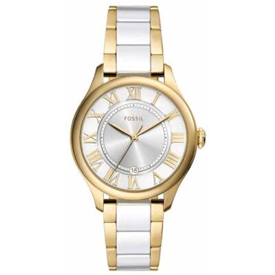 Fossil Gilmore Klocka för Dam, Kvarts Tre Visare Datum Urverk med armband i rostfritt stål eller läder Fossil Gilmore Klocka för Dam, Kvarts Tre Visare Datum Urverk med armband i rostfritt stål eller läder