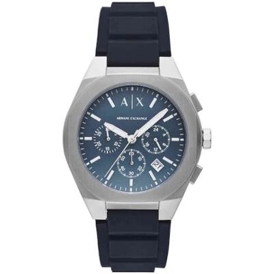 Giorgio Armani Watch For Men, Quartz Chronograph Movement and 42mm Case Size with Silicone strap Giorgio Armani Watch For Men, Quartz Chronograph Movement and 42mm Case Size with Silicone strap