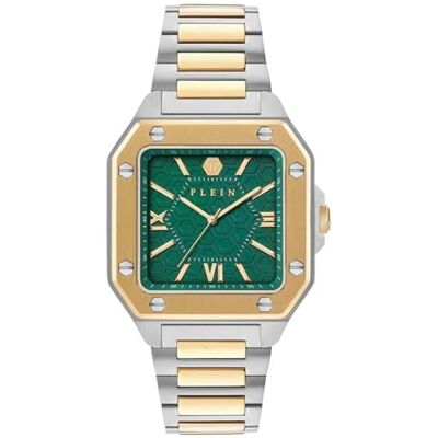 Philipp Plein herrklocka analog kvarts plein Edge rostfritt stål, flerfärgad, Armband Philipp Plein herrklocka analog kvarts plein Edge rostfritt stål, flerfärgad, Armband