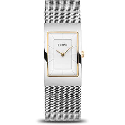 BERING Kvinnor Analogt Quarz Classic Collection armbandsur med Rostfritt stål Armband och Safirglas 10222-010-S BERING Kvinnor Analogt Quarz Classic Collection armbandsur med Rostfritt stål Armband och Safirglas 10222-010-S