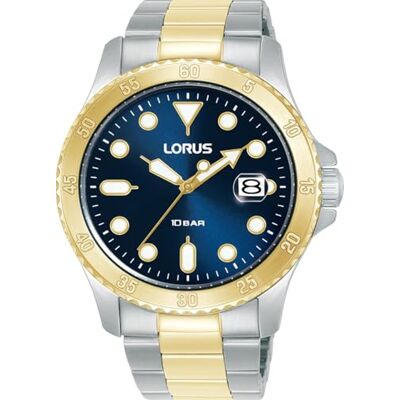 Lorus Damklocka sportigt rostfritt stål silver-guld Lorus Damklocka sportigt rostfritt stål silver-guld