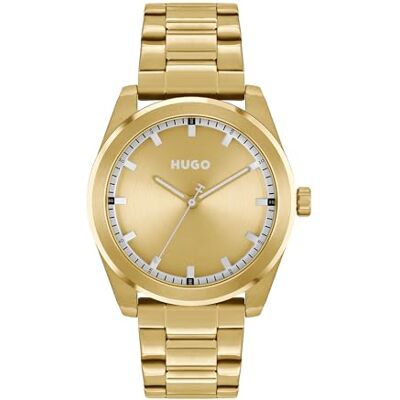 HUGO #Bright Collection Analog, kvartsklocka, för män, med armband i rostfritt stål HUGO #Bright Collection Analog, kvartsklocka, för män, med armband i rostfritt stål