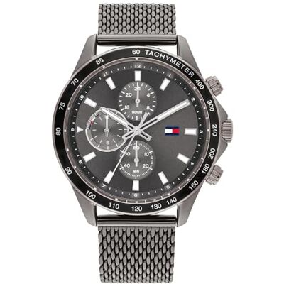 Tommy Hilfiger 1792019 Klocka, Silver, Svart, 44 mm Tommy Hilfiger 1792019 Klocka, Silver, Svart, 44 mm